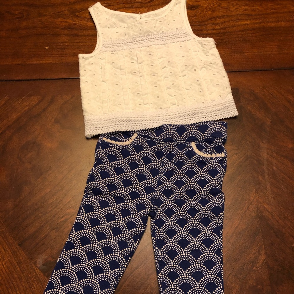 Adorable Oshkosh 2T trendy pants set for girls, Looks brand new!